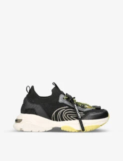 KG Kurt Geiger Lexi Chunky-soled Knitted Low-top Trainers -Dune Shop R04080153 BLKOTHER ALT02