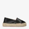 Siesta Panelled Leather Espadrilles