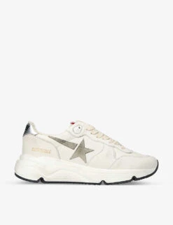 Golden Goose Running Sole 10876 Star-motif Leather Mid-top Trainers