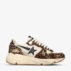 Golden Goose Women’s Running Sole 15399 Leopard-print Leather And Mesh Trainers -Dune Shop R04089091 BEIGE M