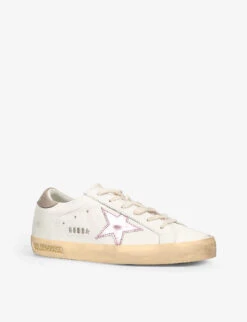 Golden Goose Women's Super-Star Leather Low-top Trainers -Dune Shop R04089092 WHITEOTH ALT02