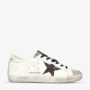 Golden Goose Women's Super-Star 11380 Leather Low-top Trainers -Dune Shop R04089103 WHITEBLK M