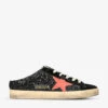 Golden Goose Super-Star Sabots 90373 Glitter-leather Trainers 1 Golden Goose Super-Star Sabots 90373 Glitter-leather Trainers -Dune Shop R04089109 WHITECOMB M