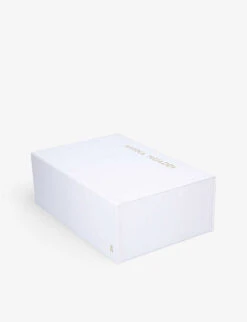 Amina Muaddi Gilda Crystal-embellished Leather Heeled Sandals -Dune Shop R04090520 PALEPINK ALT04