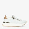 Carvela Flare Zip-embellished Leather Low-top Trainers -Dune Shop R04092050 WHITE M