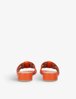 Carvela City Break Interwoven Leather Mules -Dune Shop R04100969 ORANGE ALT03