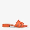 Carvela City Break Interwoven Leather Mules -Dune Shop R04100969 ORANGE M