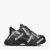 Balenciaga Triple S Logo-embellished Faux-leather Trainers