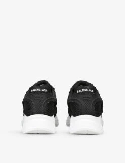 Balenciaga Phantom Logo-embossed Mesh Low-top Trainers -Dune Shop R04101014 BLKWHITE ALT03