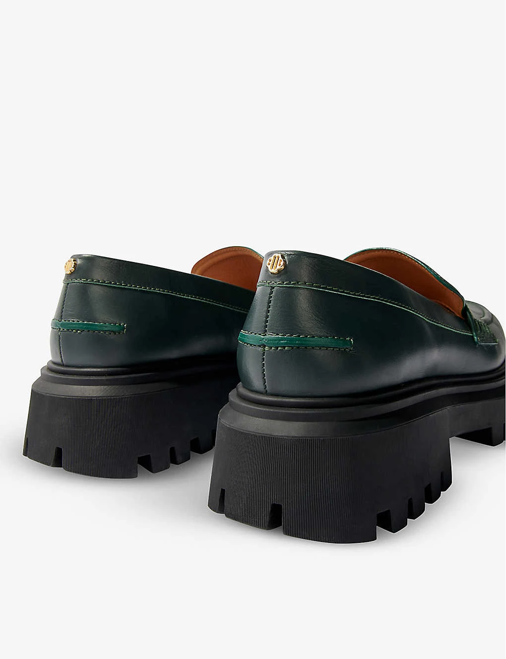 Maje Clover-embellished Leather Platform Loafers 6 Maje Clover-embellished Leather Platform Loafers - Image 4