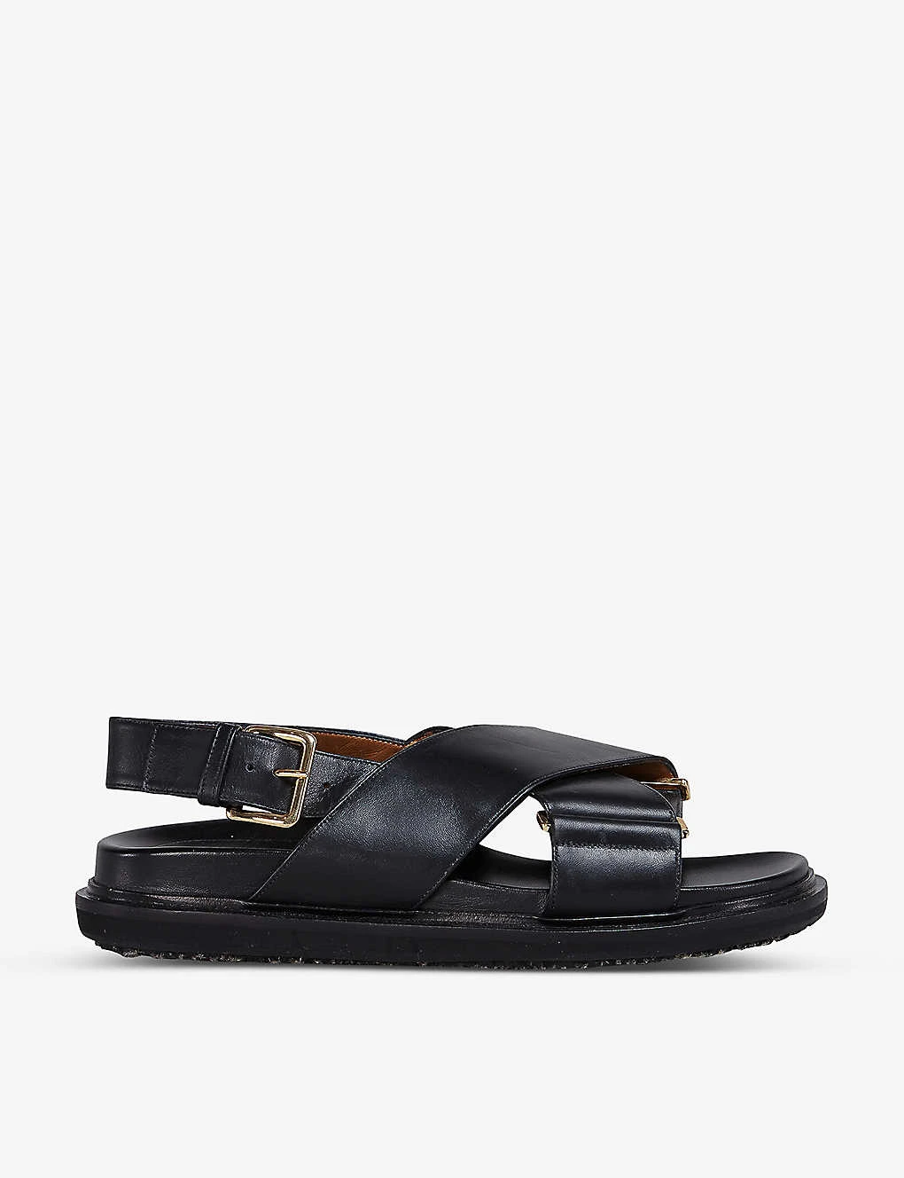 Marni Fussbett Cross-over Leather Sandals 3 Marni Fussbett Cross-over Leather Sandals