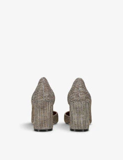 Kurt Geiger London Burlington Cut-out Heeled Woven Courts -Dune Shop R04110981 BEIGE ALT03