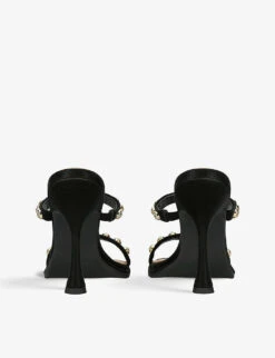 KG Kurt Geiger Serenity Crystal-embellished Satin Mules -Dune Shop R04116412 BLACK ALT03
