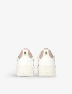 KG Kurt Geiger Lyra Logo-embellished Faux-leather Low-top Trainers -Dune Shop R04116415 PALEPINK ALT03