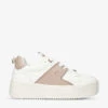 KG Kurt Geiger Lyra Logo-embellished Faux-leather Low-top Trainers 1 KG Kurt Geiger Lyra Logo-embellished Faux-leather Low-top Trainers -Dune Shop R04116415 PALEPINK M
