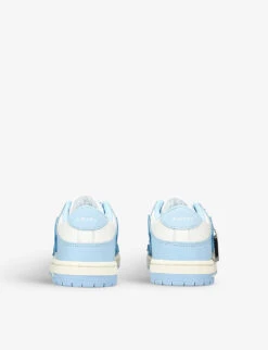 Amiri Skel Panelled Leather Low-top Trainers -Dune Shop R04118019 BLUE ALT03