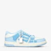 Amiri Skel Panelled Leather Low-top Trainers -Dune Shop R04118019 BLUE M