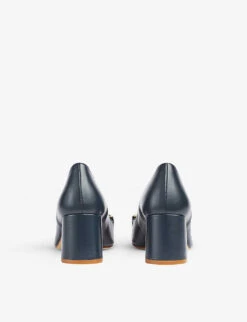 Sabine Chain-embellished Leather Courts 7 Sabine Chain-embellished Leather Courts -Dune Shop R04118198 BLUNAVY ALT02