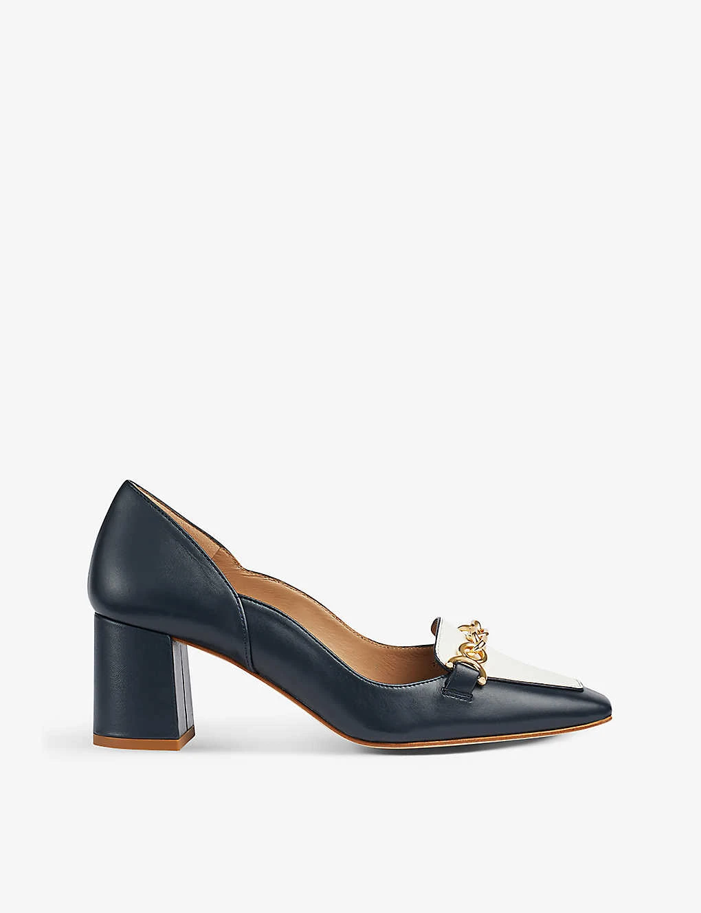 Sabine Chain-embellished Leather Courts 3 Sabine Chain-embellished Leather Courts