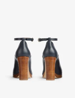 Raelynn Ankle-strap Leather Platform Shoes -Dune Shop R04118201 BLUNAVY ALT02