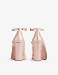 Raelynn Ankle-strap Patent-leather Platform Shoes -Dune Shop R04118202 PINPINK ALT02