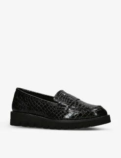 Carvela Grange Tassel-embellished Leather Loafers -Dune Shop R04118613 BLACK ALT02