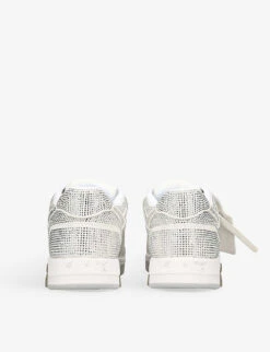 Out Of Office Crystal-embellished Low-top Leather Trainers -Dune Shop R04118622 WHITE ALT03