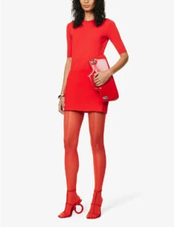 Salvatore Ferragamo Elina 105 Leather Heeled Sandals 8 Salvatore Ferragamo Elina 105 Leather Heeled Sandals -Dune Shop R04121015 RED ALT01