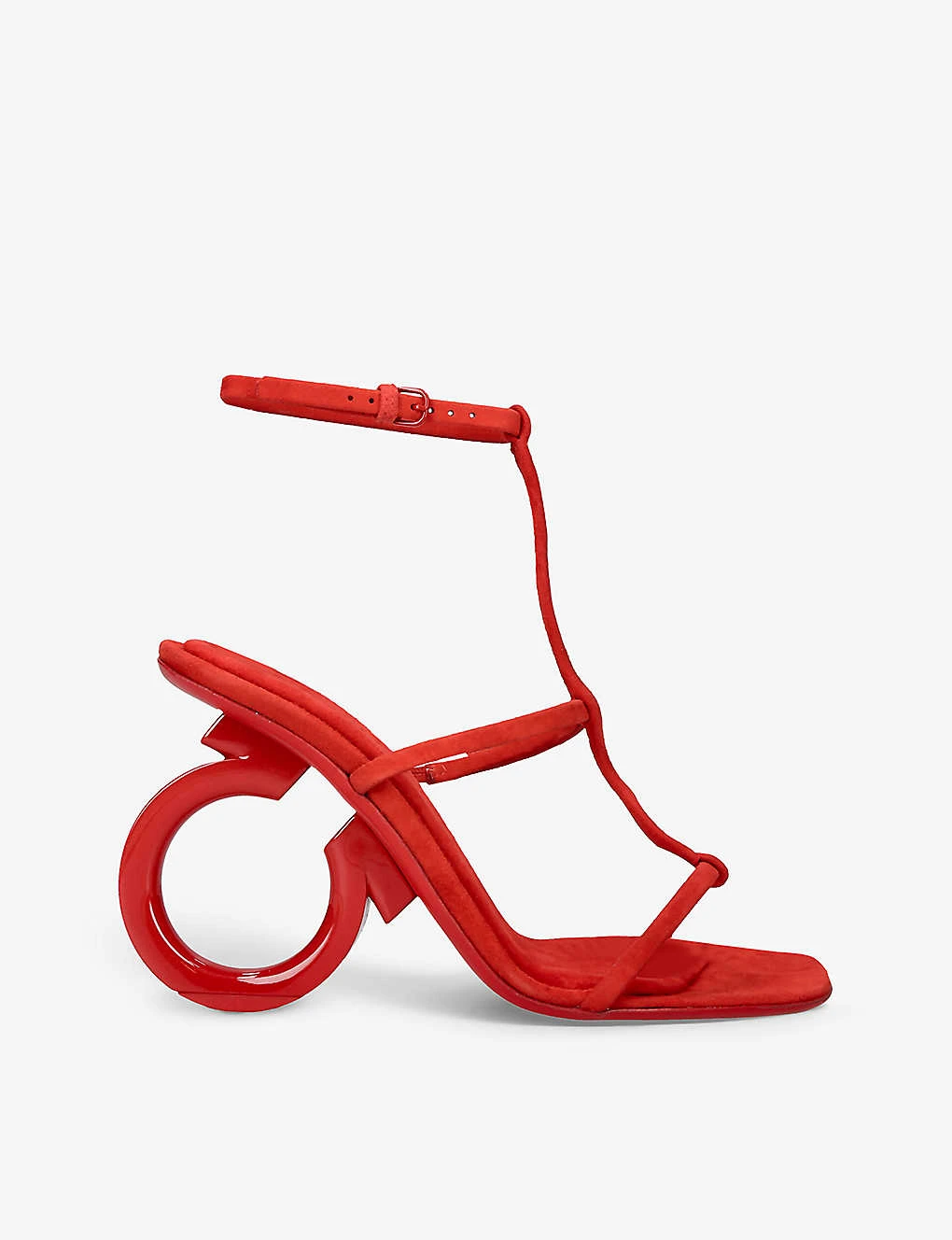 Salvatore Ferragamo Elina 105 Leather Heeled Sandals 3 Salvatore Ferragamo Elina 105 Leather Heeled Sandals