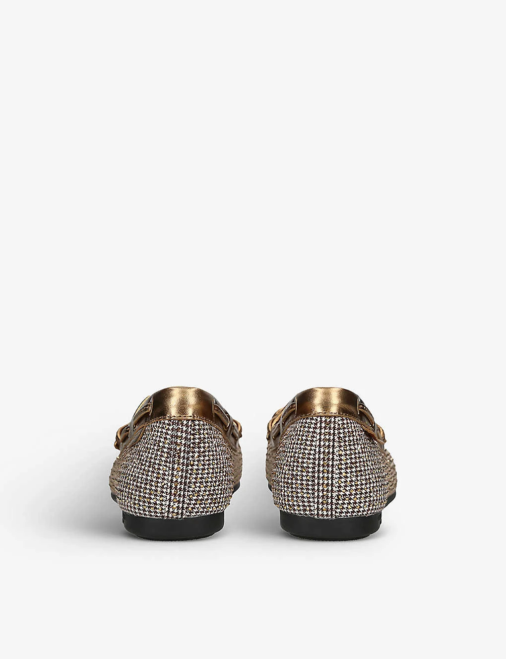 Kurt Geiger London Eagle Bow-embellished Houndstooth Woven Moccasins 6 Kurt Geiger London Eagle Bow-embellished Houndstooth Woven Moccasins - Image 4
