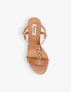 Dune Just Regular-fit Chain Leather Sandals -Dune Shop R04122423 TANLEATHER ALT04