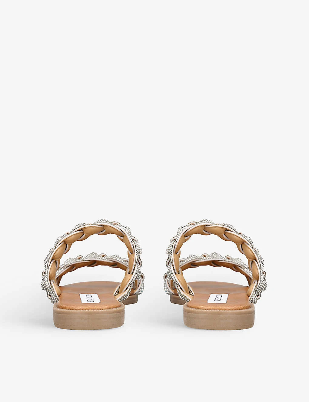 Steve Madden Silver Crystal-embellished Rubber Sandals 6 Steve Madden Silver Crystal-embellished Rubber Sandals - Image 4