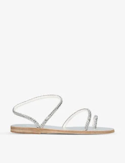 Ancient Greek Sandals Apli Elefteria Mirrored Leather Sandals