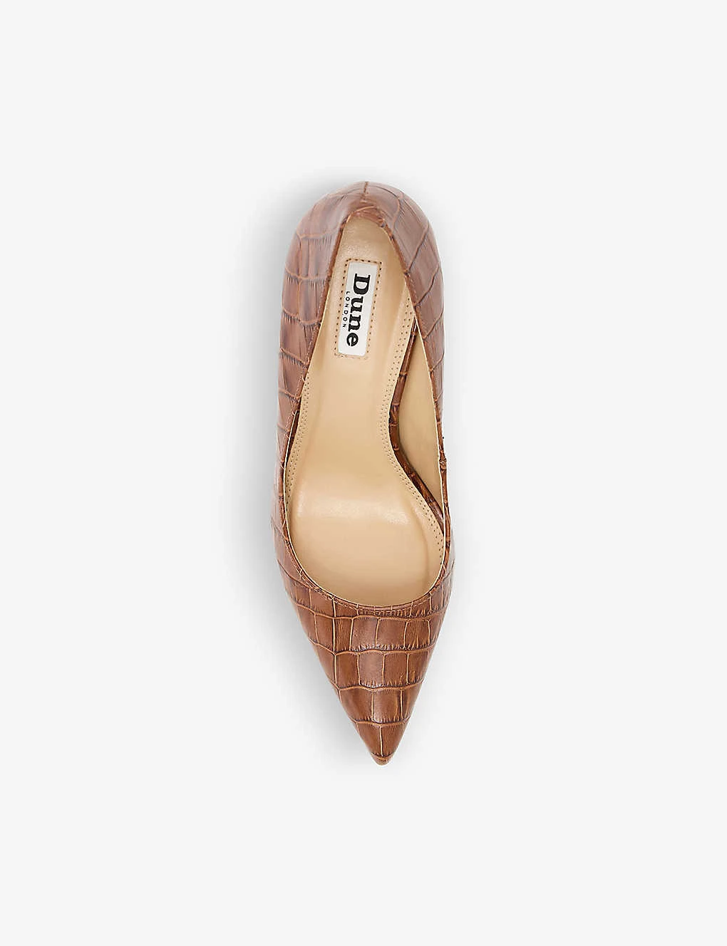 Dune Bold Croc-embossed Leather Courts 4 Dune Bold Croc-embossed Leather Courts - Image 2