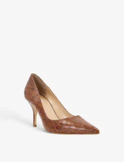 Dune Bold Croc-embossed Leather Courts 9 Dune Bold Croc-embossed Leather Courts -Dune Shop R04125425 TANCROCPRINTLEATHER ALT02