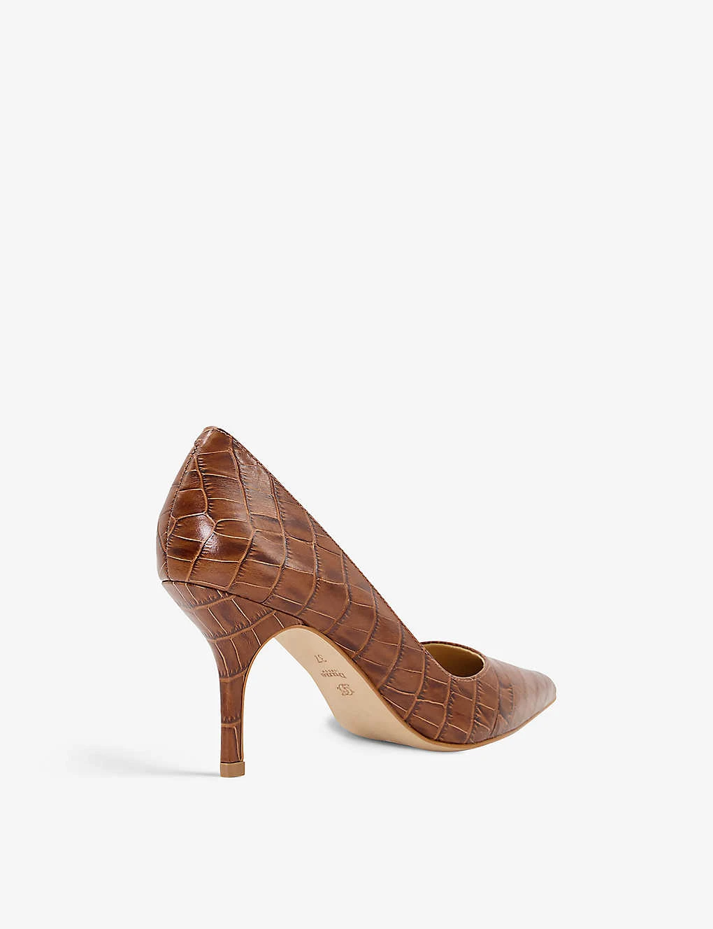 Dune Bold Croc-embossed Leather Courts 6 Dune Bold Croc-embossed Leather Courts - Image 4