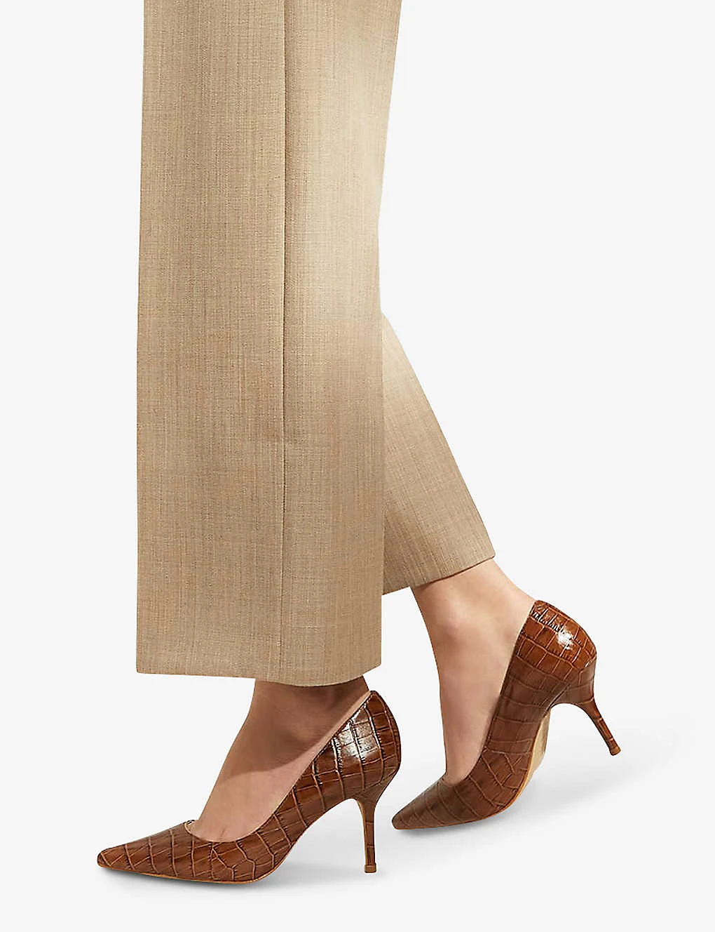 Dune Bold Croc-embossed Leather Courts 7 Dune Bold Croc-embossed Leather Courts - Image 5