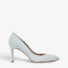 Floret Pointed-toe Stiletto-heel Suede Court Shoes