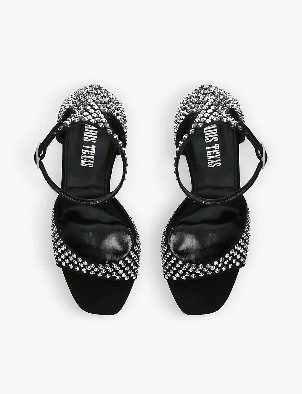 Paris Texas Holly Fiona Stud-embellished Suede Heeled Sandals 4 Paris Texas Holly Fiona Stud-embellished Suede Heeled Sandals - Image 2