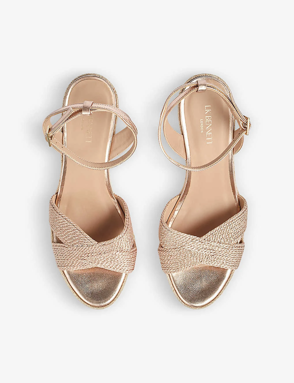 Santana Metallic-rope Wedge-heel Sandals 4 Santana Metallic-rope Wedge-heel Sandals - Image 2