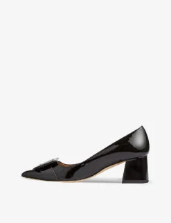 Tia Buckle Patent-leather Courts -Dune Shop R04130229 BLABLACK ALT02