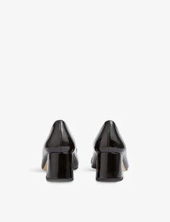 Tia Buckle Patent-leather Courts -Dune Shop R04130229 BLABLACK ALT03