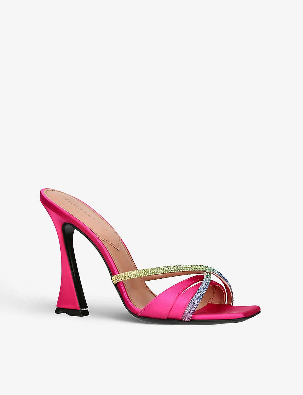 Lust Crystal-embellished Satin Heeled Mules 5 Lust Crystal-embellished Satin Heeled Mules - Image 3