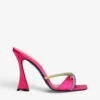 Lust Crystal-embellished Satin Heeled Mules 2 Lust Crystal-embellished Satin Heeled Mules -Dune Shop R04131078 PINK M