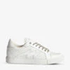 Zadig & Voltaire La Flash Perforated Leather Low-top Trainers 1 Zadig & Voltaire La Flash Perforated Leather Low-top Trainers -Dune Shop R04132366 BLANC M