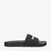 Balenciaga Logo-embossed Rubber Slides -Dune Shop R04133303 BLKWHITE M