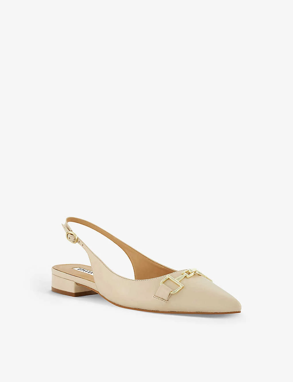 Dune Hopeful Croc-embossed Leather Slingback Pumps 5 Dune Hopeful Croc-embossed Leather Slingback Pumps - Image 3