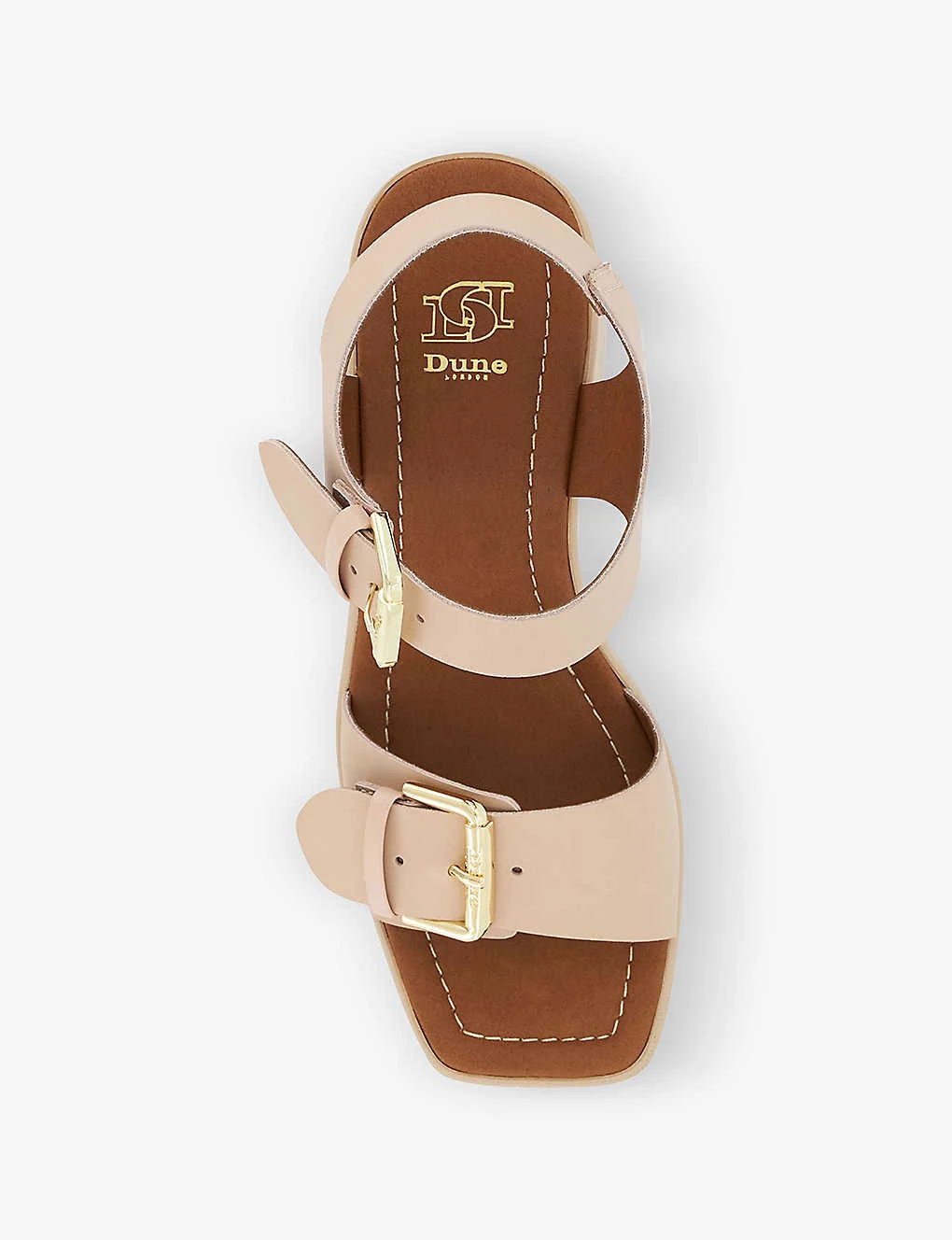 Dune Jenies Two-buckle Leather Platform Sandals 4 Dune Jenies Two-buckle Leather Platform Sandals - Image 2
