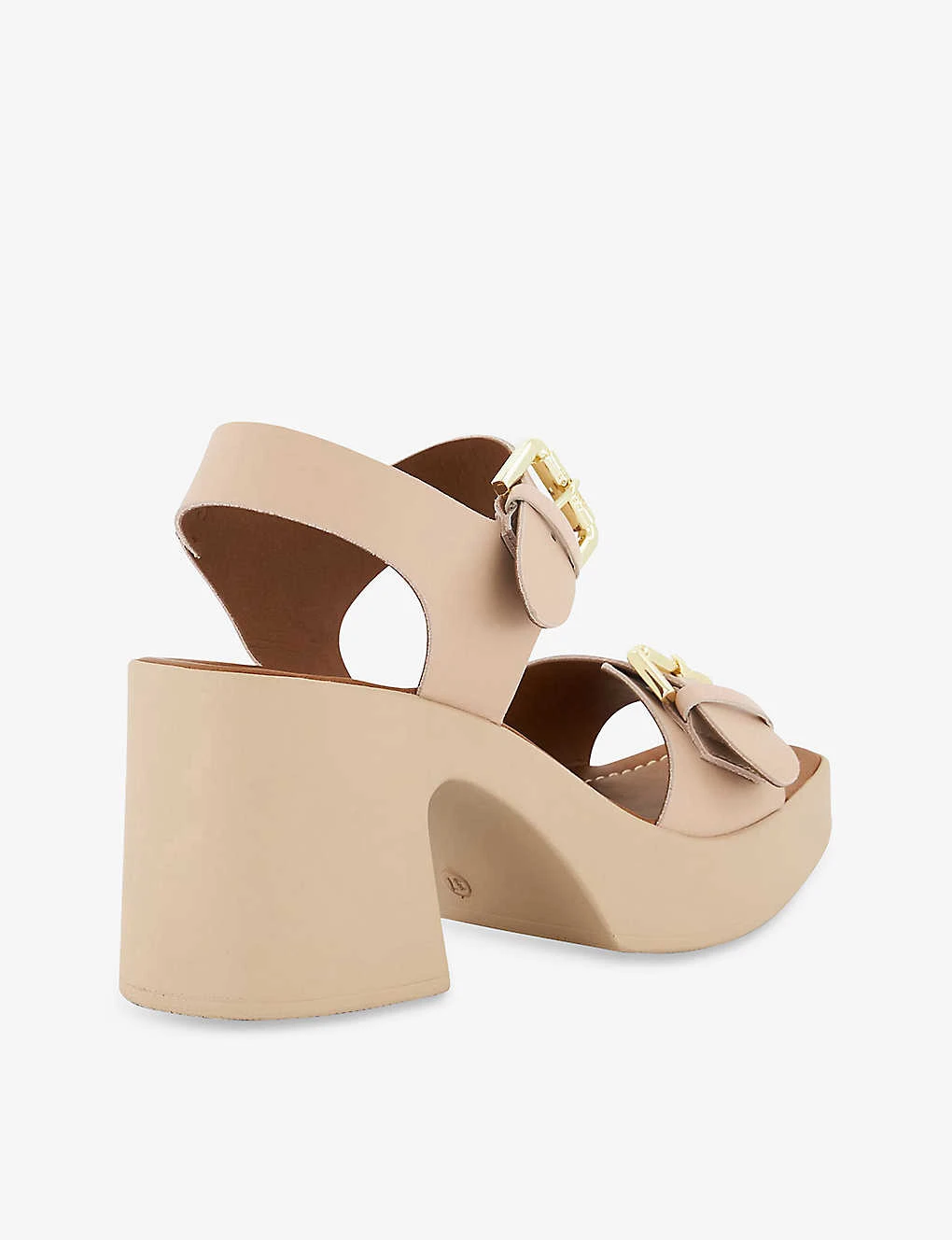 Dune Jenies Two-buckle Leather Platform Sandals 6 Dune Jenies Two-buckle Leather Platform Sandals - Image 4