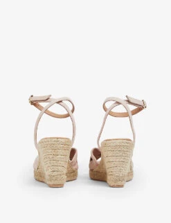 Angela Suede Espadrille Sandals -Dune Shop R04138296 PINPALEPINK ALT03
